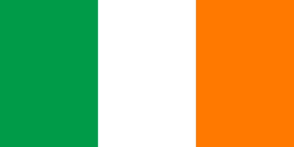 An image of the Irish flag.